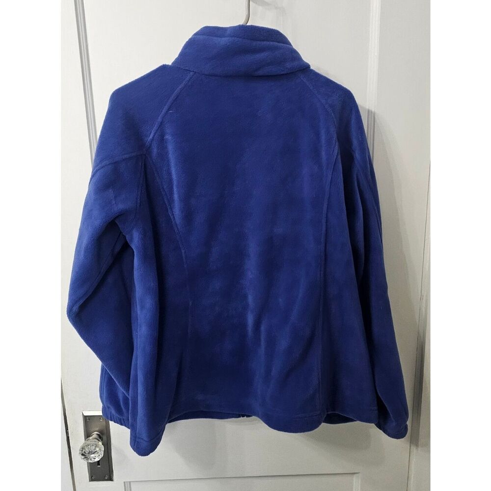 Columbia Blue Fleece Zip Up, Sz 1x, Like New! - Picture 2 of 3